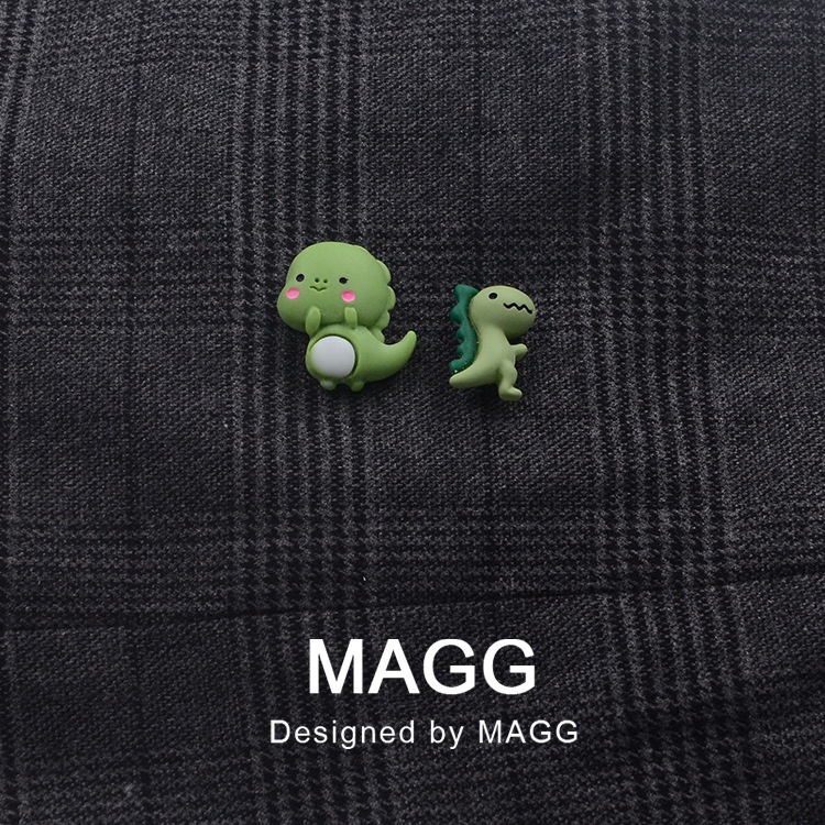 Ghim Cài Áo Hình Khủng Long Hoạt Hình Dễ Thương Sáng Tạo