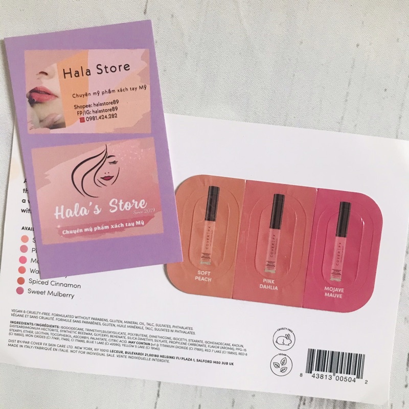 Cover Fx - Tép son có màu Monochromatic Lip color