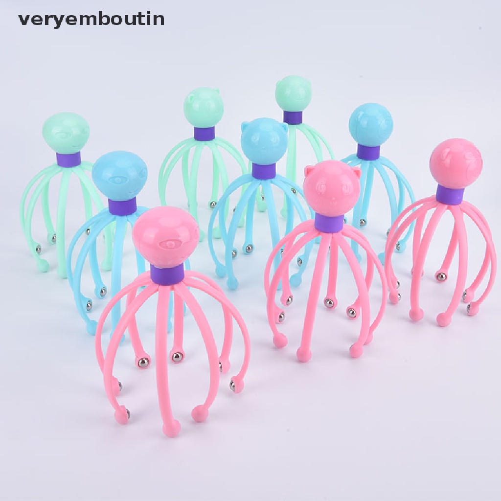 [Hàng mới về] Dụng cụ massage da đầu hình bạch tuộc giải tỏa căng thẳng