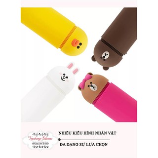 Hộp bút silicone gấu Brown Line
