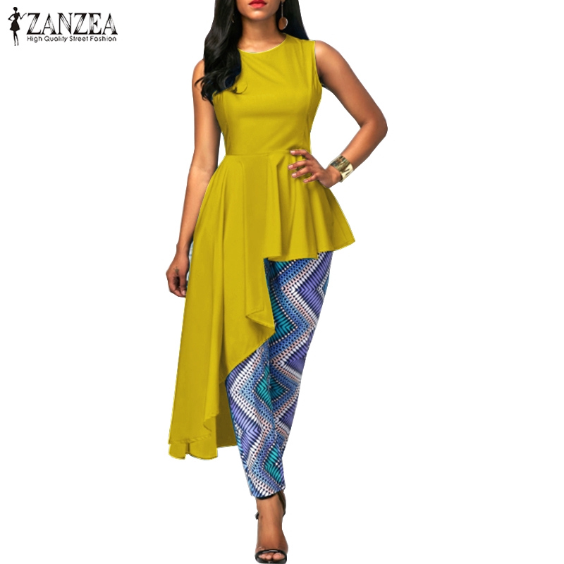 Áo Nữ ZANZEA Không Tay Vạt Xéo Thời Trang Thoải Mái