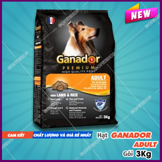 [Rẻ vô địch] [Có sẵn] Hạt cho chó lớn GANADOR LAMP 3kg - vị thịt cừu