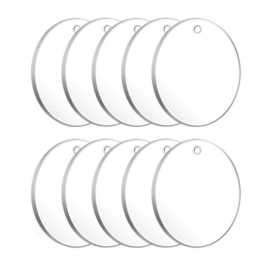 Đĩa Trống Tròn 2 Inch Có Lỗ Dùng Làm Móc Khóa / Làm Trang Sức DIY
