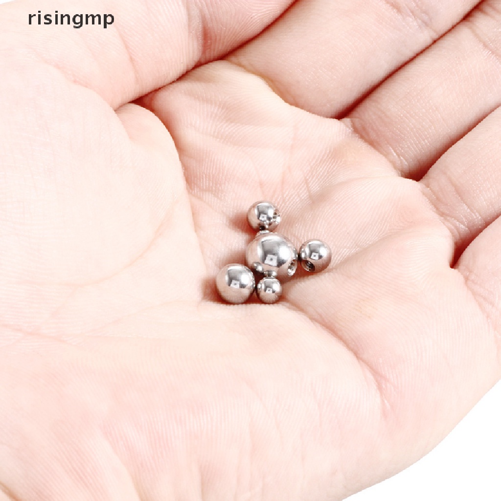 Set 50 bóng tròn thay thế cho khuyên xỏ bằng thép không gỉ