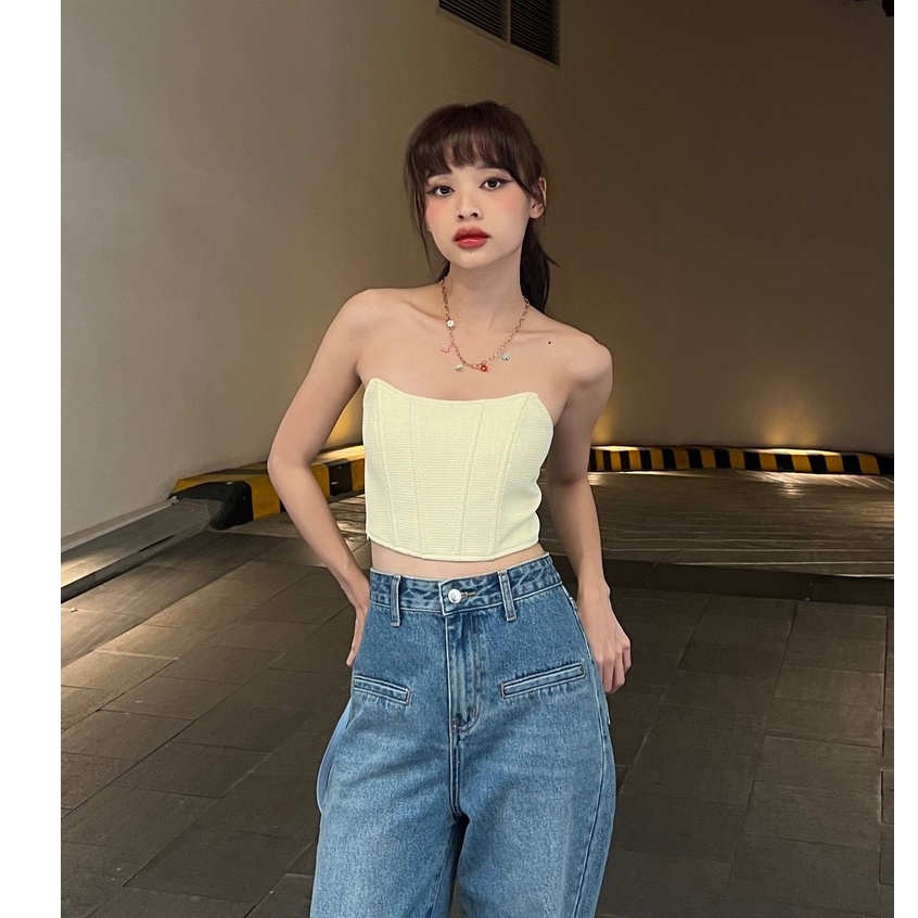 Áo ống croptop kiểu có gọng CORSETRY TOP