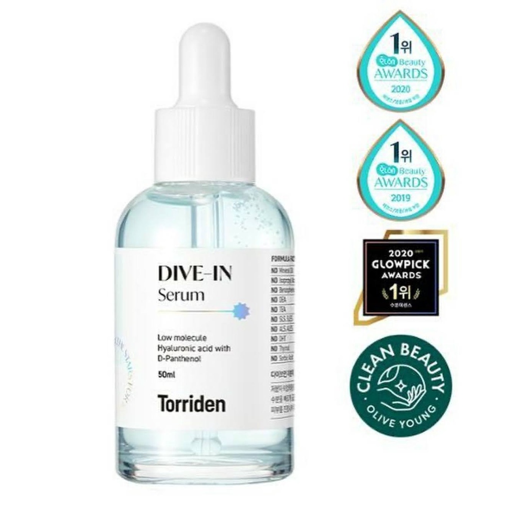 Tinh chất dưỡng ẩm Torriden Dive-in low molecule hyaluronic acid serum 50ml