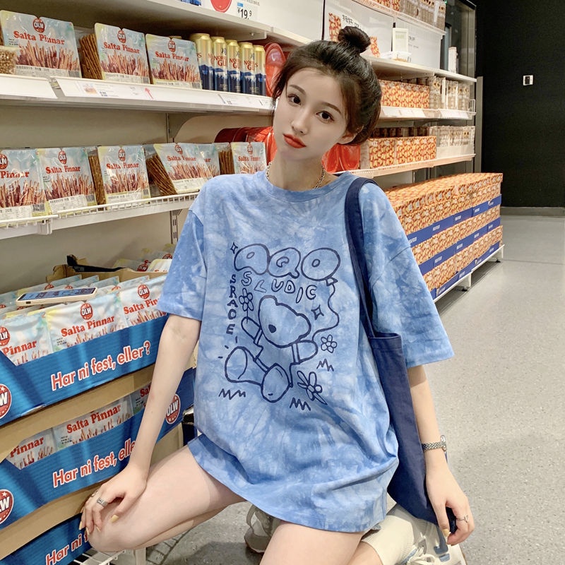 Áo Thun NgắN Tay In HìNh GấU 2022 Mới Cho Nữ JL-TX-253