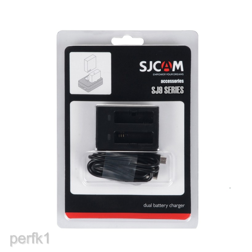 Đầu Sạc Pin Đôi Cho SJCAM SJ9 Series SJ9 Strike / SJ9 Max / SJ4000X Camera Kèm Cáp USB
