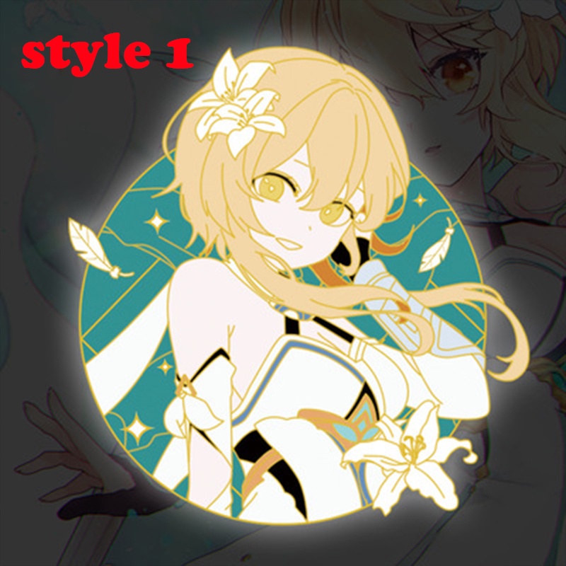 Ghim Cài Áo Hình Nhân Vật Hutao Eula Lawrence Lumine Trong Genshin