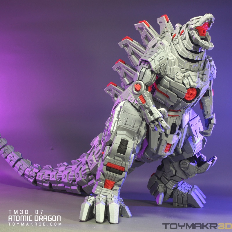 File in 3D Atomic Dragon MECHA GODZILLA
