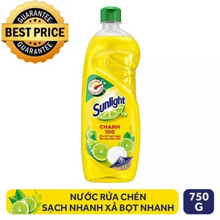 [HCM][GIAO 2H]Nước rửa chén Sunlight Chanh chai 750g