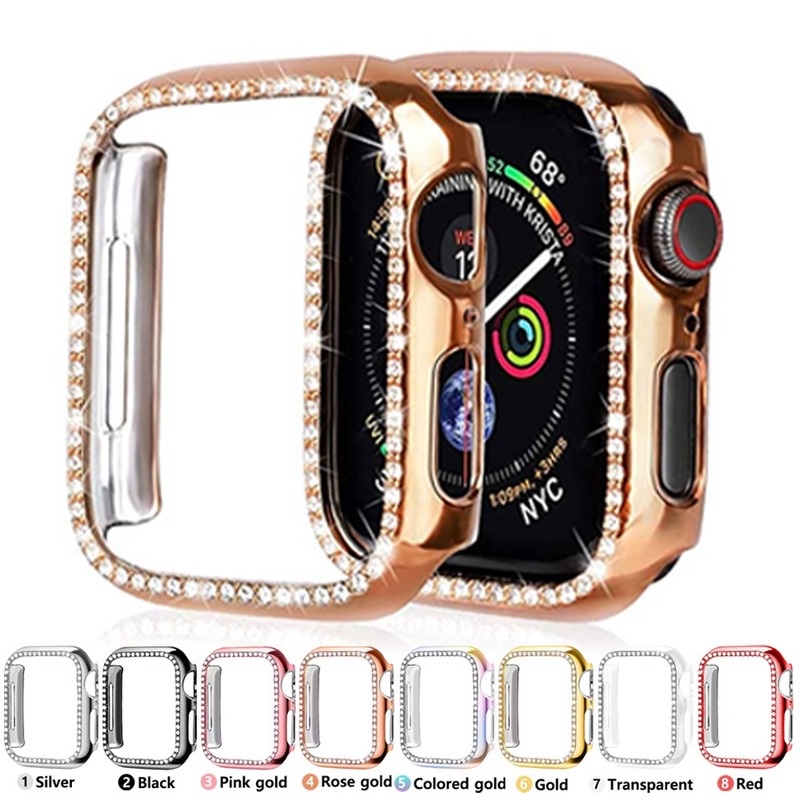 Ốp bảo vệ mặt đồng hồ thông minh cho Apple Watch Series 6 SE 5 4 3 2 1 38 42 40 44 mm