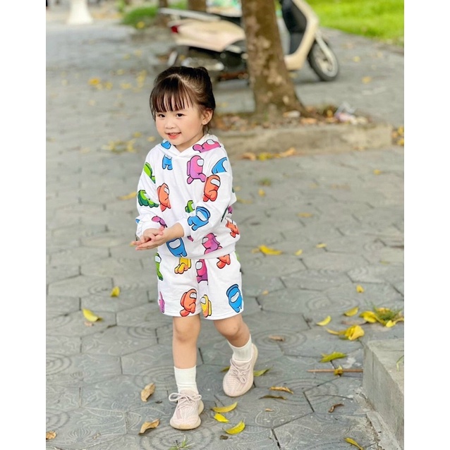 HT bán sỉ set bộ nỉ bộ in nhiều màu cho bé ( kèm ảnh thật)