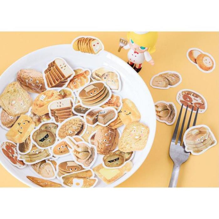 Bộ 46 Sticker Bánh Ngọt Hàn Quốc dán trang trí E79
