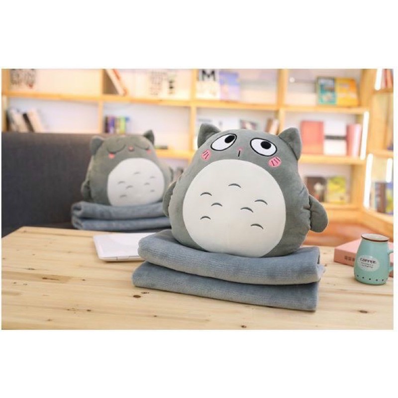 Bộ chăn gối văn phòng, Gối kèm mền totoro 3in1