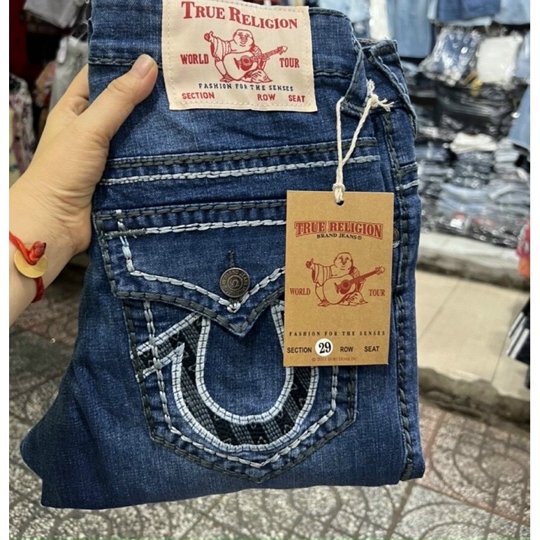 QUẦN JEAN NAM NẮP TÚI CHỈ NỔI HÀNG ÔNG ĐỊA XUẤT KHẨU