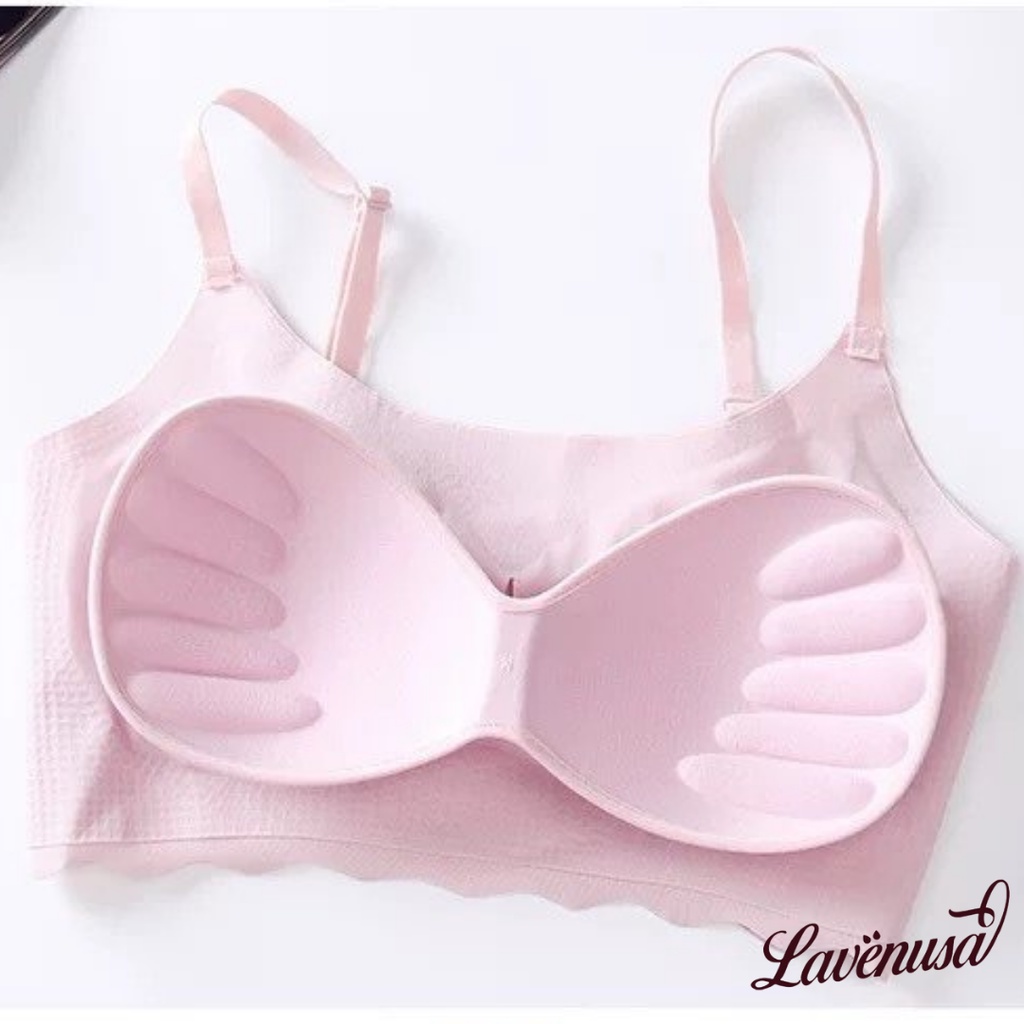 Áo lót nữ đúc su nâng ngực 2 dây không gọng mềm mại cao cấp LAVENUSA AL01