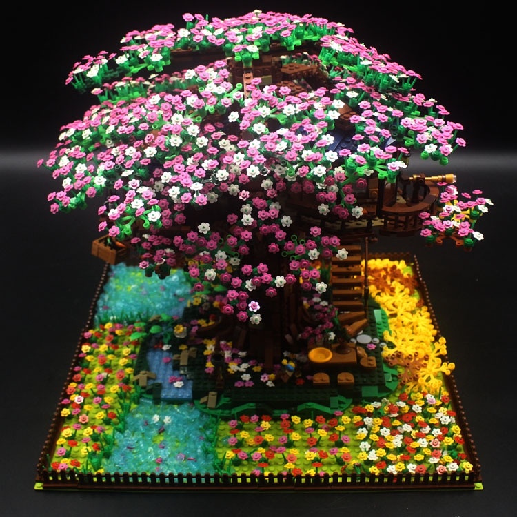 Bộ Đồ Chơi Lego Xếp Hình Cây Anh Đào Hoa Anh Đào Xinh Xắn