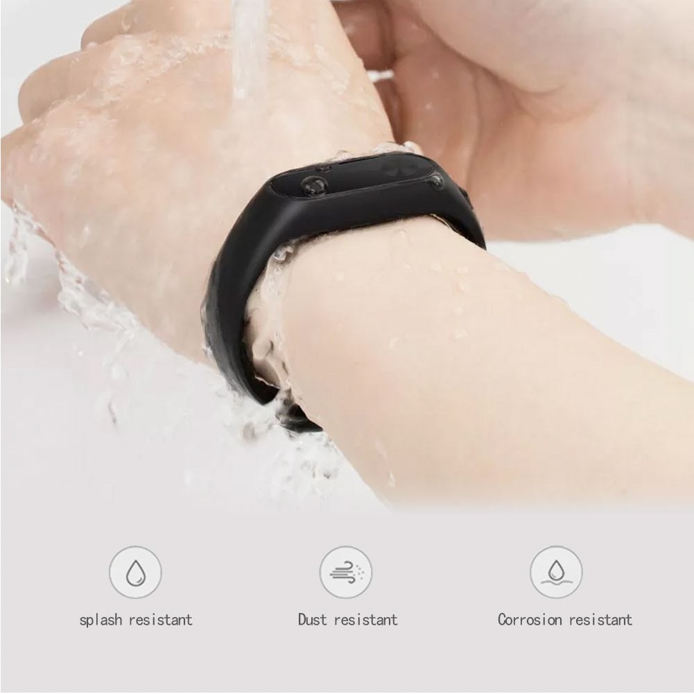 Silicone Dây Đeo Thay Thế + 2 Miếng Dán Bảo Vệ Màn Hình Cho Xiaomi Mi Band 2