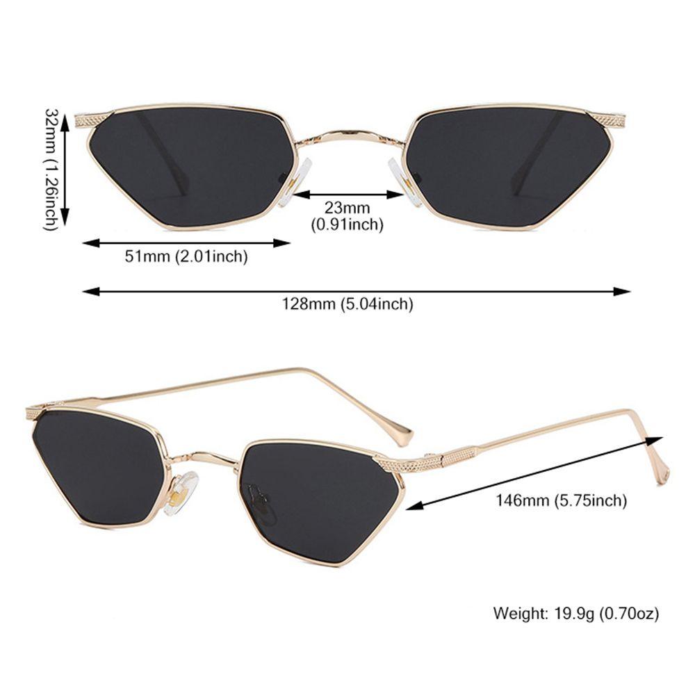 Kính Mát Mắt Mèo Gọng Kim Loại Chống Tia UV400