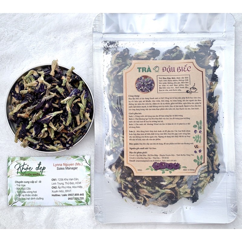 TRÀ HOA ĐẬU BIẾC 100Gr (LOẠI 1- ATVSTP) | BigBuy360 - bigbuy360.vn