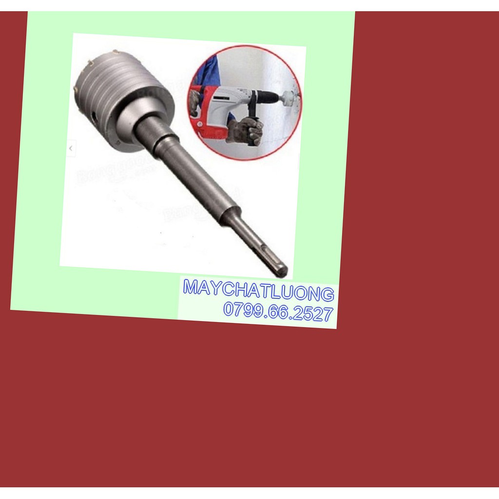 MŨI KHOAN LỖ TƯỜNG ĐI ỐNG MÁY LẠNH, MŨI KHOÉT LỖ BÊ TÔNG  30, 40, 50, 60, 90MM