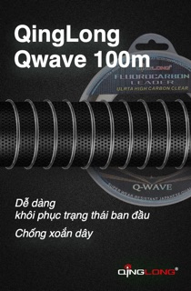 Dây Fluorocarbon Leader QingLong Q-Wave 100m