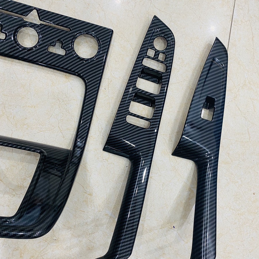 Ốp nội thất vân carbon xe Hyundai Creta 2021 2022 2023 Cao Cấp - 5 chi tiết chât liệu nhựa ABS (Tặng Kèm Keo Tăng Dính)