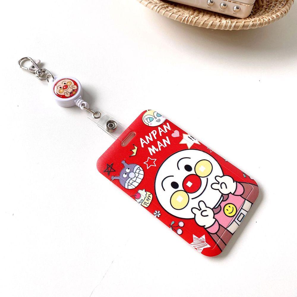 Ví Đựng Thẻ Họa Tiết Anpanman Lấp Lánh Có Khóa Thu Gọn Tiện Dụng Cho Bé Gái