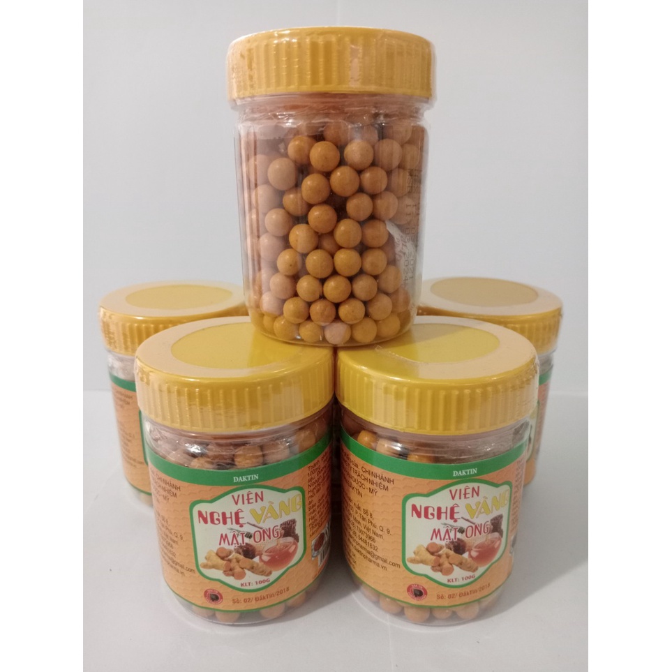 VIÊN NGHỆ VÀNG MẬT ONG Chai 100 g