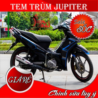 Tem Trùm Jupiter Đen Nhám Viền Xanh