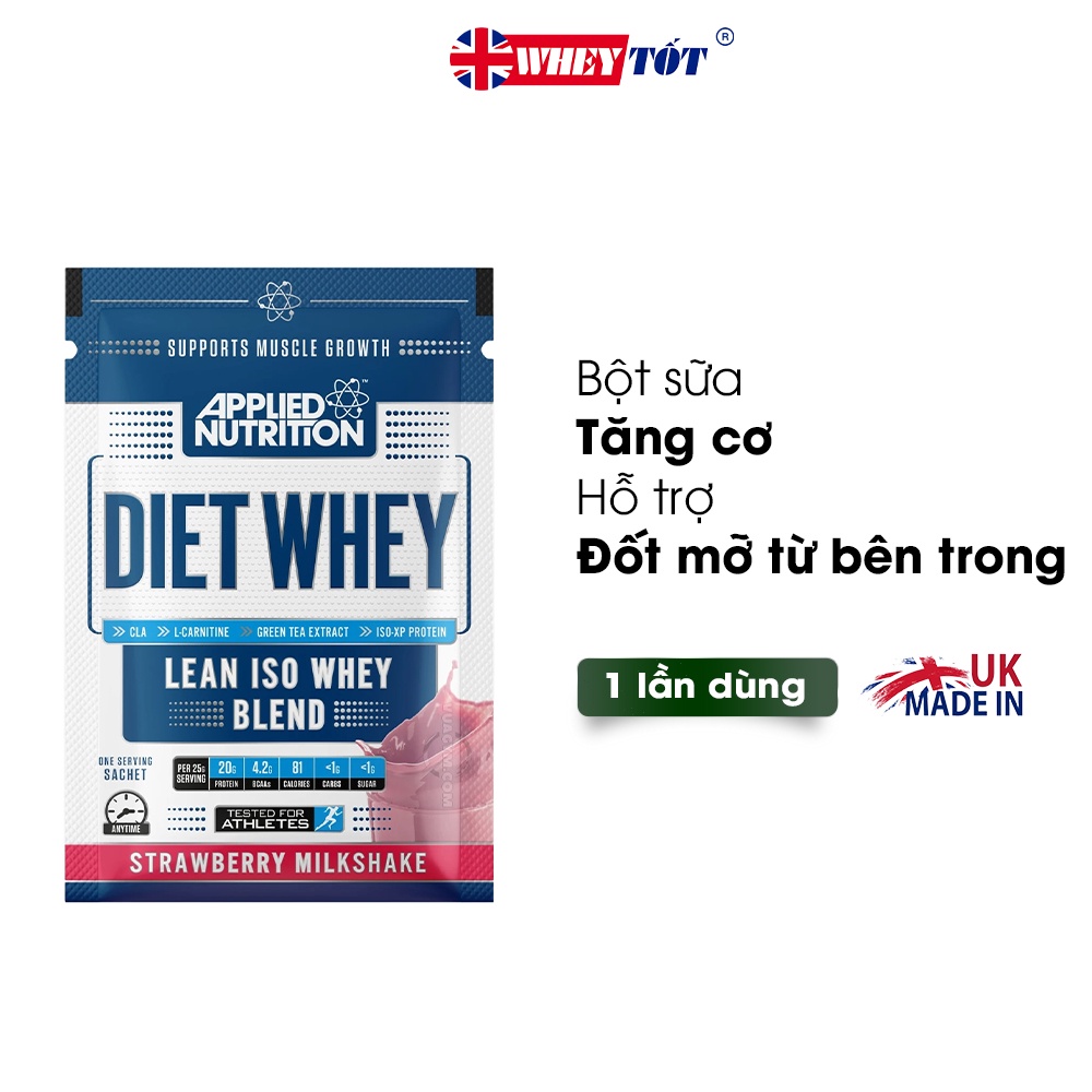 SỮA TĂNG CƠ APPLIED NUTRITION DIET WHEY APPLIED NUTRITION SAMPLE 1 LẦN DÙNG