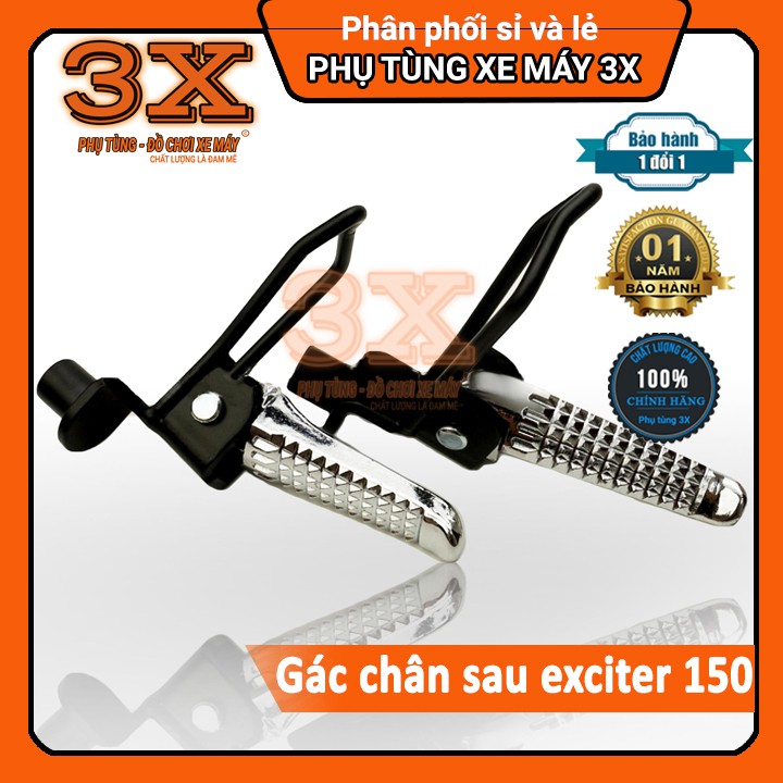 🔥🔥 Gác chân sau exciter 135 - 150 kèm ốc gắn | Gác chân phụ exciter 135 - 150 [ bảo hành 1 năm ]