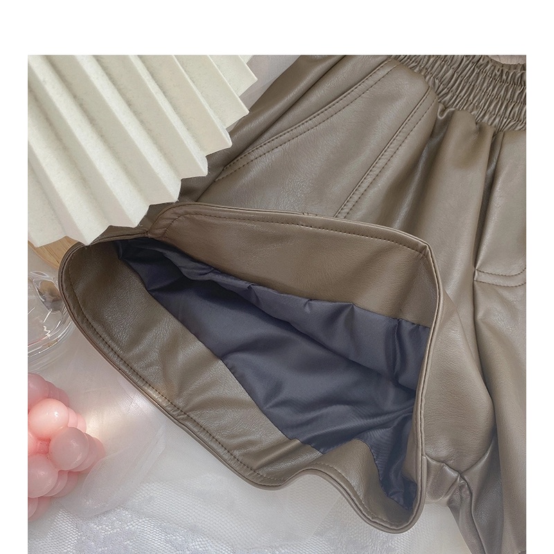 Quần Short Da Nữ Cạp Cao hàng Quảng Châu
