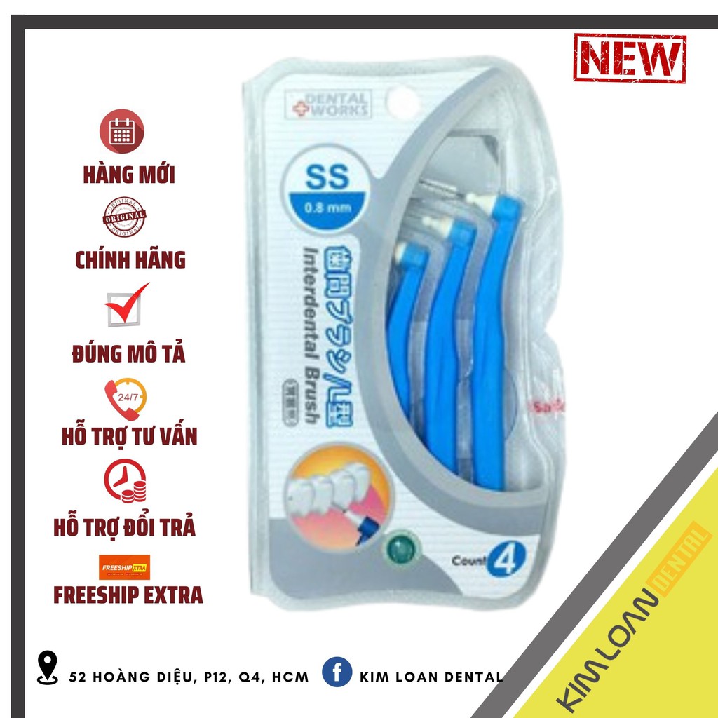 𝗣𝗧 🅲🅰🆁🅴 | Bàn chải kẽ răng Okamura DW-XD02 cho người niềng răng