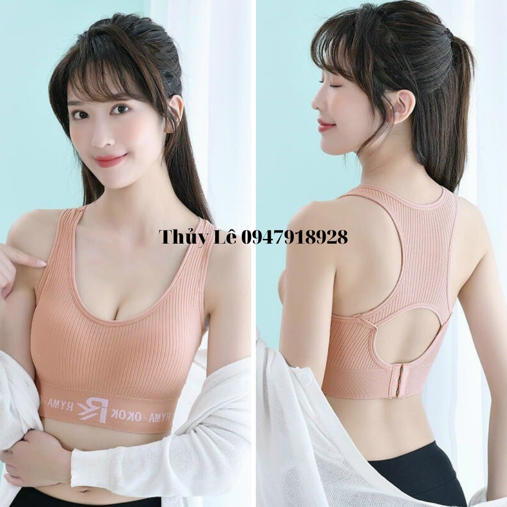 Áo bra tập thể thao chống sốc dáng móc cài tiện dụng dành cho nữ