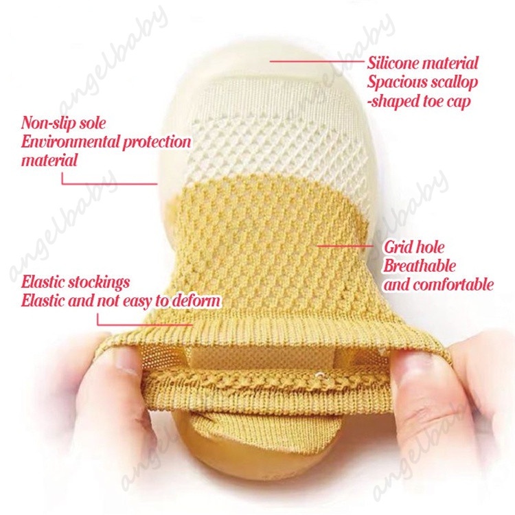 Vớ đáy mềm dễ thương và thoải mái cho trẻ mới biết đi Trẻ em dễ thương giày đế mềm không trơn trượt thoáng khí cho trẻ mới biết đi