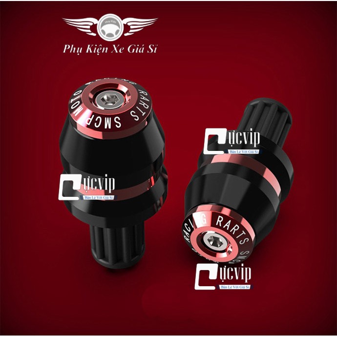 (3123) Cho Mọi Loại Xe + Cặp Gù Tay Lái Nhôm CNC Kiểu Dáng Indo