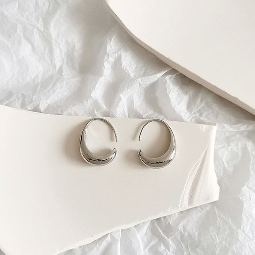 Hoa Tai Dáng Dài Mặt Hình Bán Nguyệt Độc Đáo Thời Trang Cho Nữ