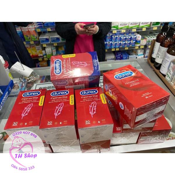 [Mẫu Mới + Che Tên] Bao Cao Su Durex Úc Hộp 30 Cái- Hàng Đủ Bill