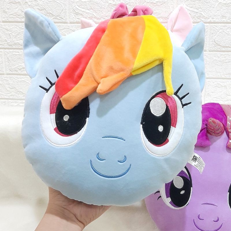 Gối Ôm Hình Ngựa Pony Màu Hồng / Xanh Dương / Tím 30cm