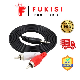 Dây loa 1 đầu 3.5 ra 2 đầu av - fukisi