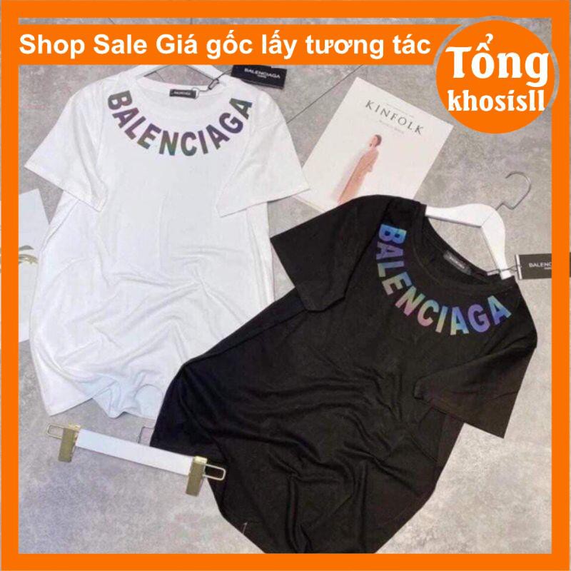 áo thun vòng cổ phản quang ba len tay lỡ