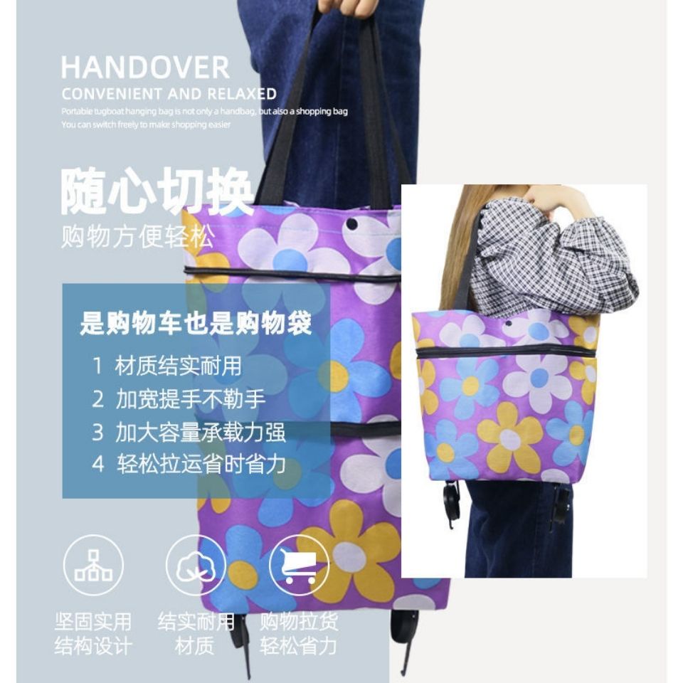 Túi Mua Sắm Có Thể Gấp Gọn Tiện Dụng Cho Người Lớn Tuổi | BigBuy360 - bigbuy360.vn