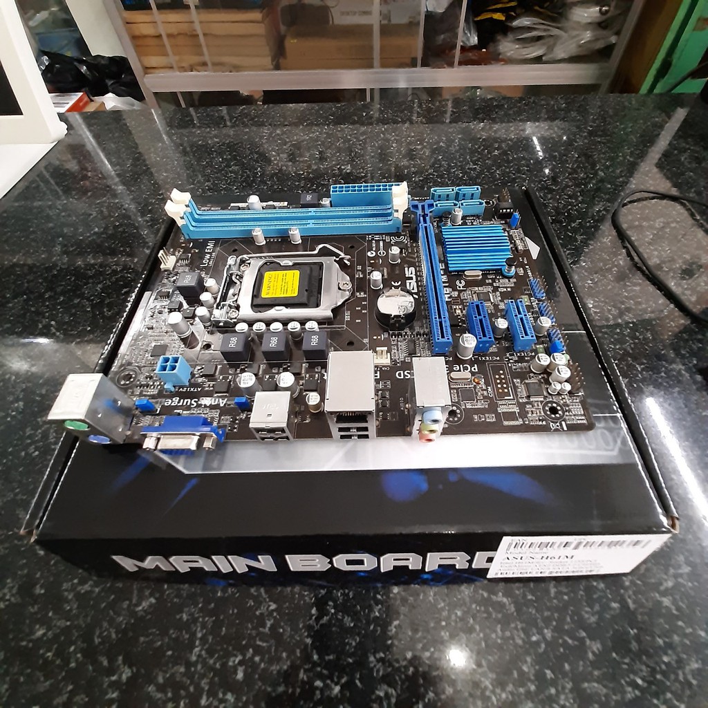 Main máy tính ASUS H61 : sử dụng cho CPU Gen2, Gen3