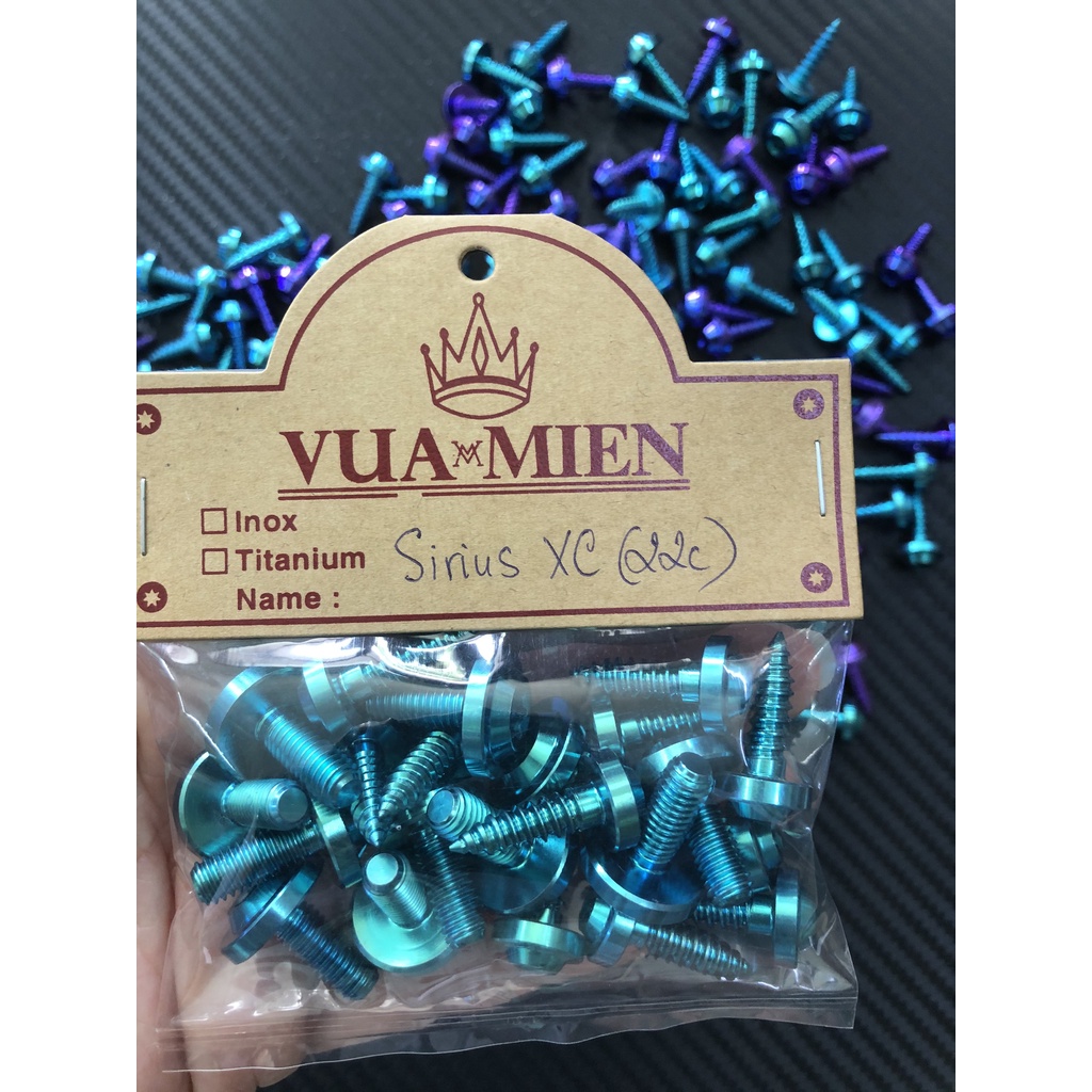 [HÌNH THẬT] Ốc áo Titan Gr5 cho xe Sirius XC (22 con)