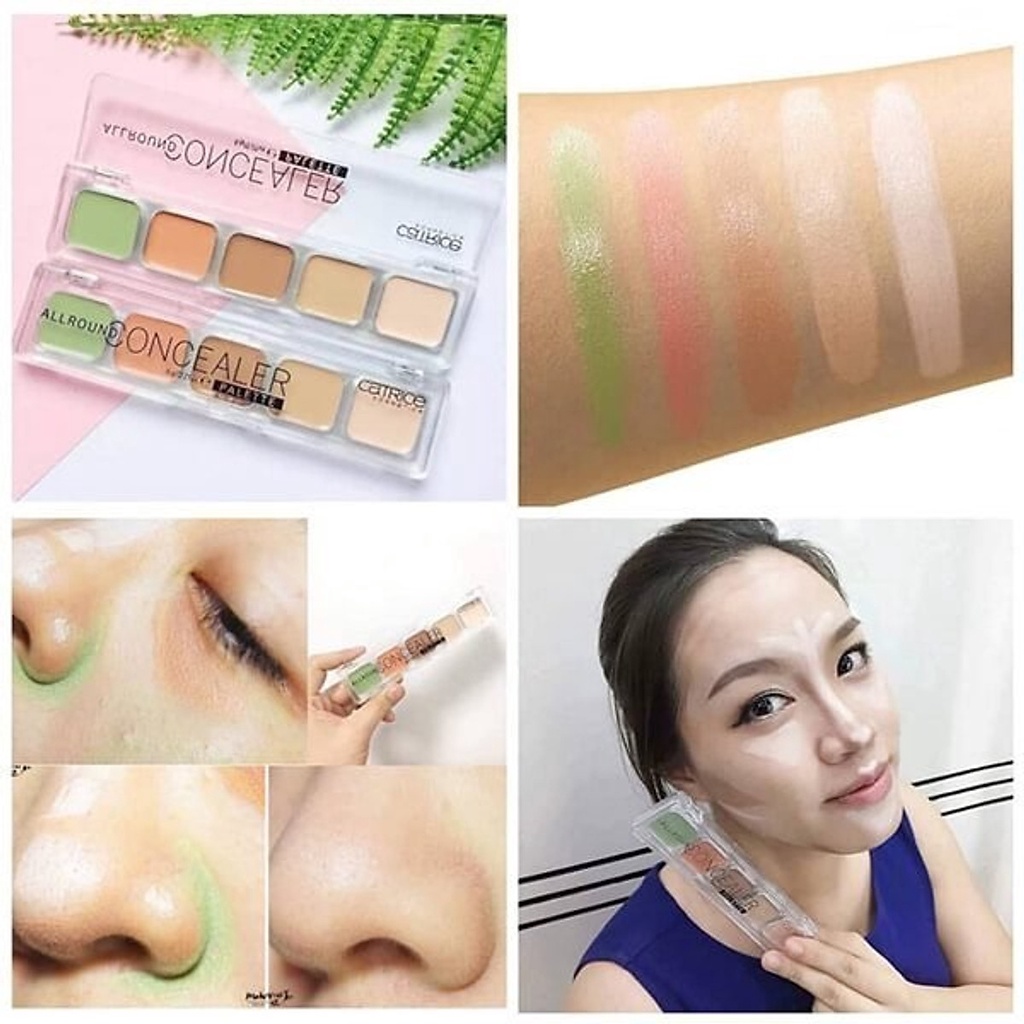 Che Khuyết Điểm Tạo Khối 5 Ô Catrice Allround Concealer Palette