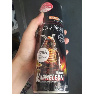 Chai sơn xịt sơn xe máy Samurai 128A màu trong mờ