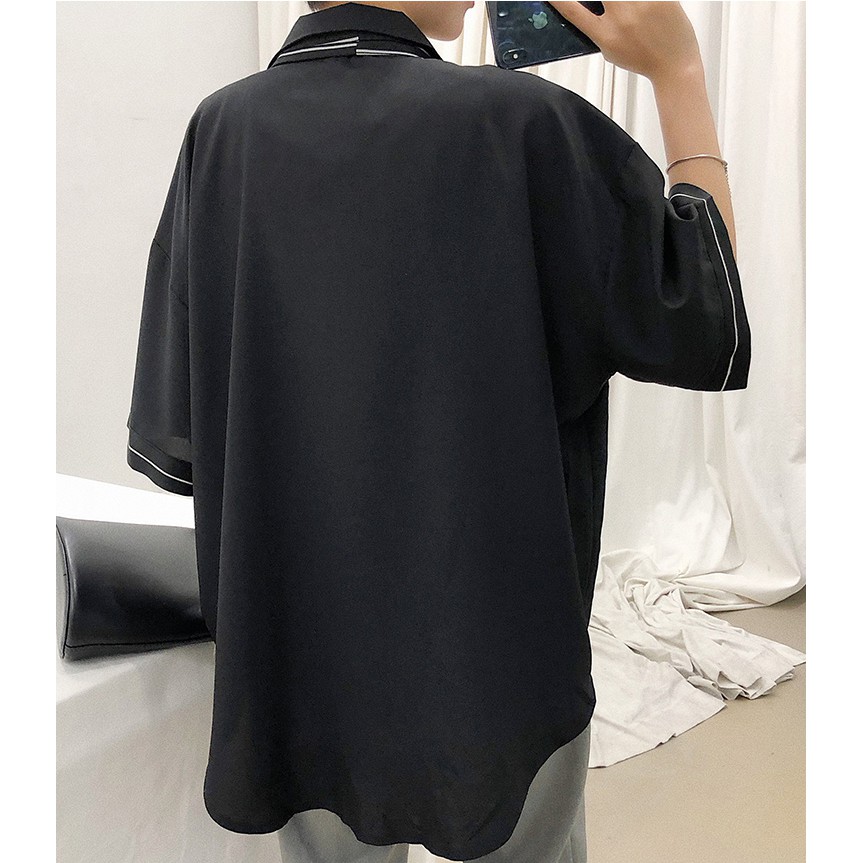 [Mã FAMAYMA2 giảm 10K đơn 50K] Áo Sơ Mi Nam Ngắn Tay Phối Cà Vạt Thanh Lịch Kiểu Dáng Hàn Trẻ Trung SOMI NAM 9000015 | BigBuy360 - bigbuy360.vn