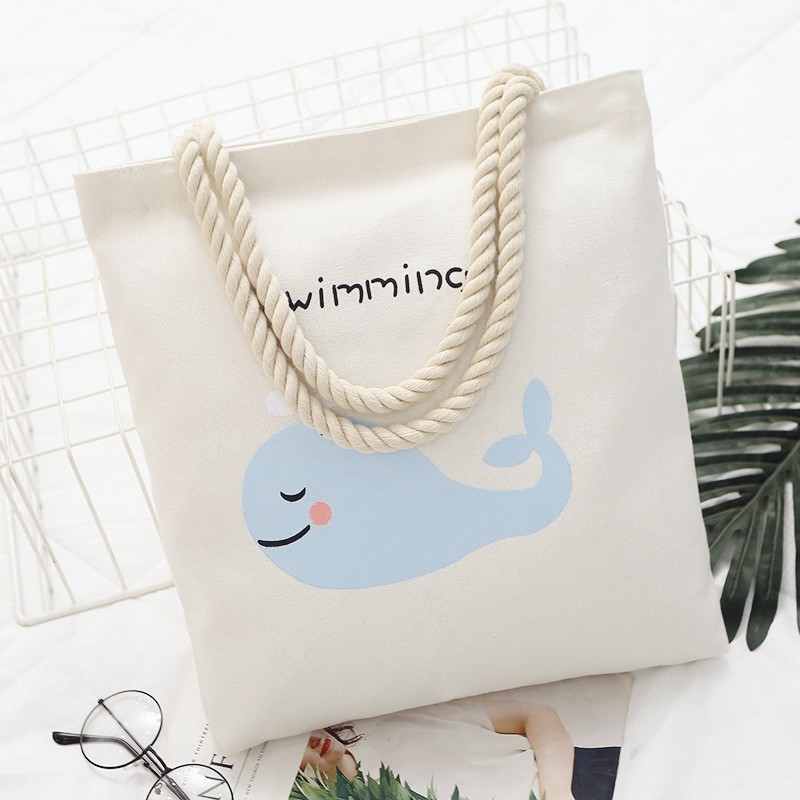 Canvas Shoulder Bag Female Bag Japanese And Korean Simple Art Student School Bag Mori Series Handbag Leisure Shopping Ba